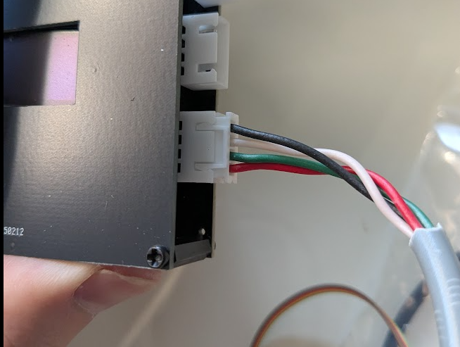 土壌水分センサー延長ケーブル データロガー側の取付位置